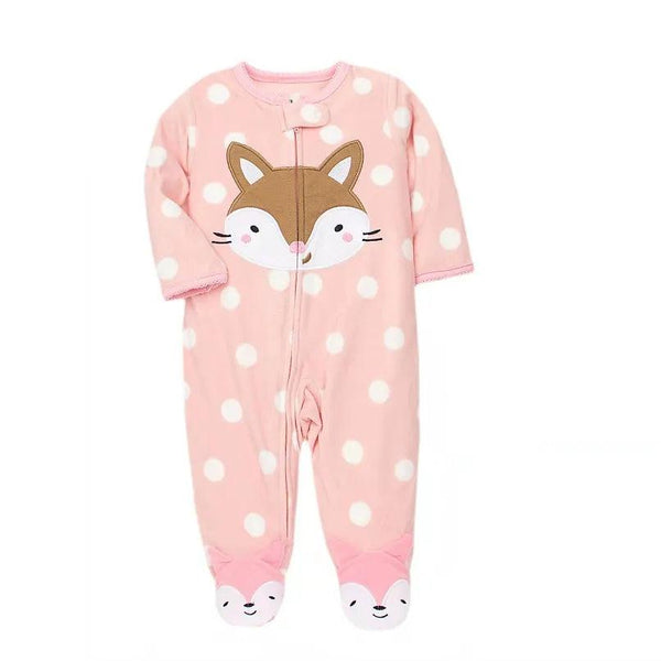 Cozy Animal Baby Rompers - Tiny Details