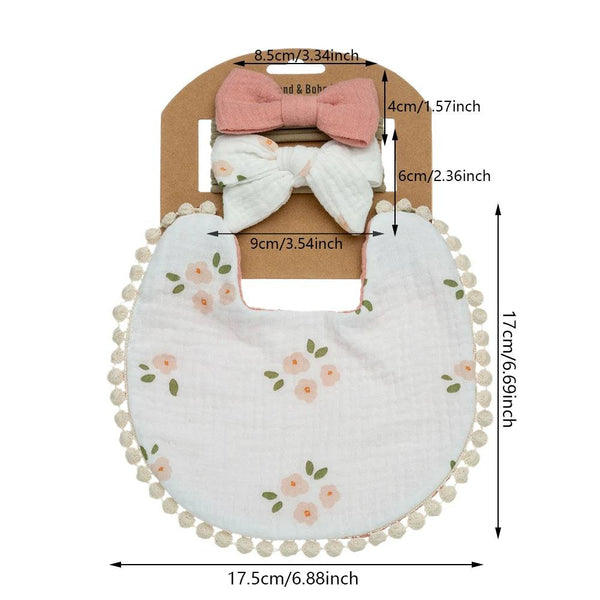 Flower Bibs & Headbands Set - Tiny Details